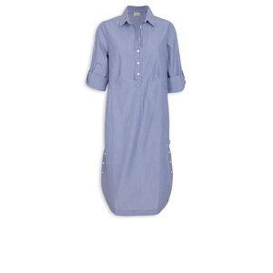 ESRTHADDICT orgarnic cotton a su Blue Striped Dress